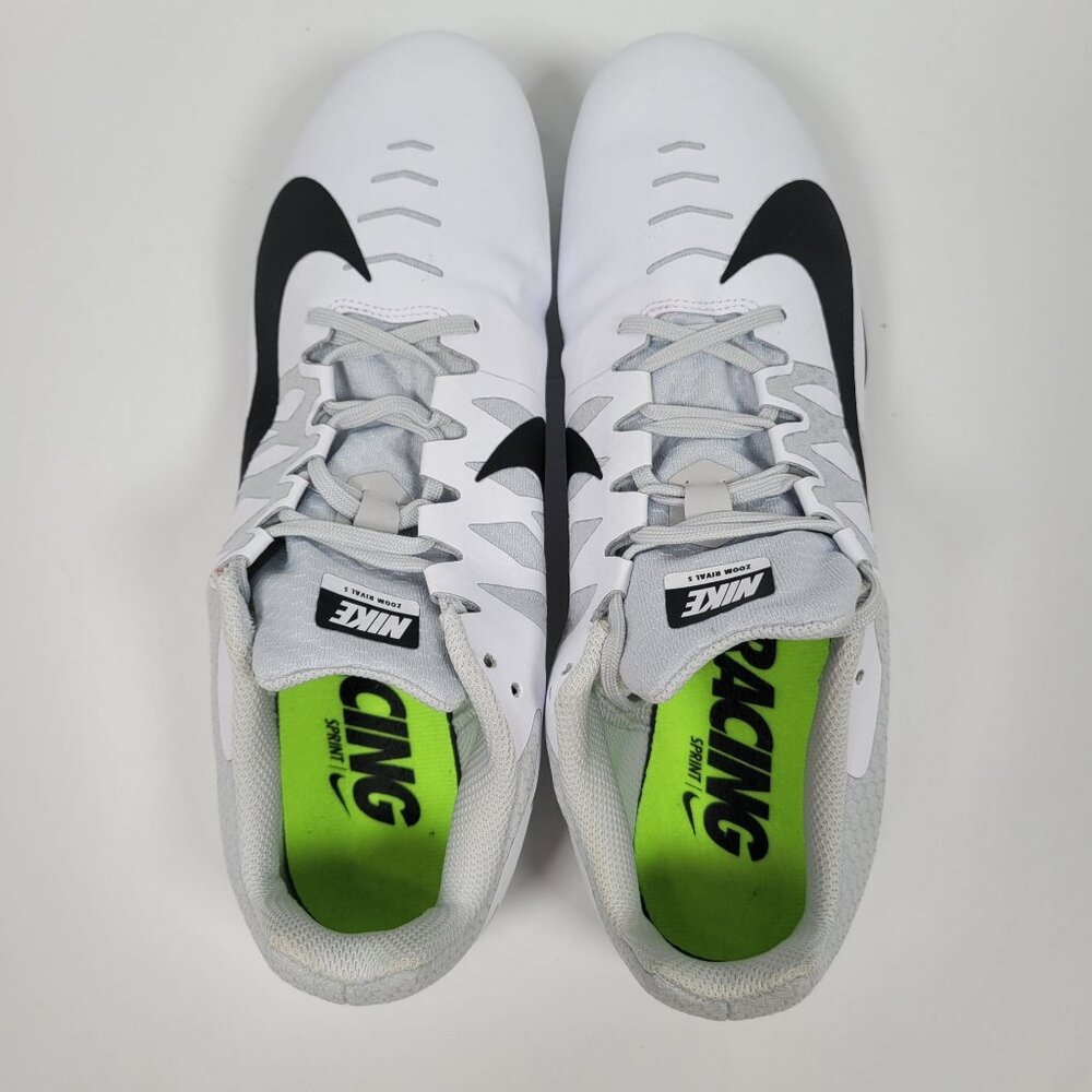 Nike Zoom Rival S9 Men's White Track Field Spikes Shoes 907564-100 US Size 10.5 - Picture 5 of 9